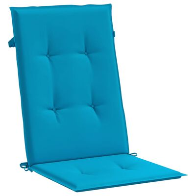 vidaXL Jastuci za vrtne stolice 4 kom plavi 120 x 50 x 3 cm od tkanine