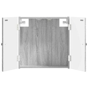 vidaXL Kabinet za mete BREDA Siva Sonoma 52,5 x 10,5 x 53,5 cm