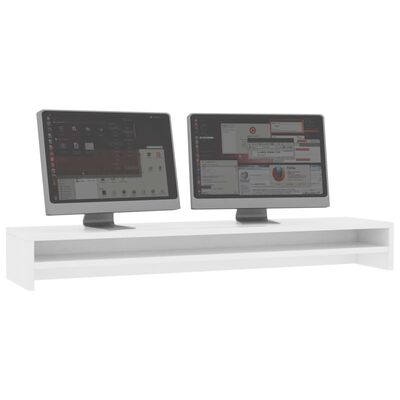 vidaXL Stalak za monitor bijeli 100 x 24 x 13 cm od iverice