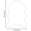 vidaXL Faux Rabbit Fur Rug Olite Krema 60 x 90 cm Poliester