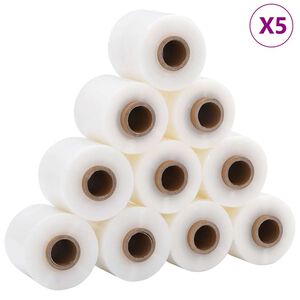vidaXL rastezljive folije 50 kom prozirne 23 µm 10 cm x 150 m