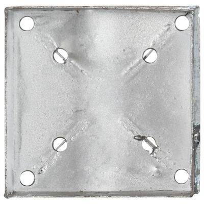 vidaXL Šiljci za tlo 6 kom srebrni 14 x 14 x 91 cm pocinčani čelik