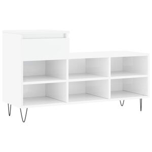 vidaXL Ormarić za cipele sjajni bijeli 102x36x60 cm konstruirano drvo