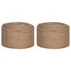 vidaXL Uže od jute 2 kom. 2 mm 100 m Prirodna 100% Juta Tossa