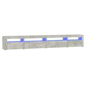 vidaXL TV ormarić s LED svjetlima siva boja betona 270 x 35 x 40 cm