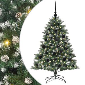 vidaXL Umjetno božićno drvce Zelena 120 cm PVC, Plastika i Čelik