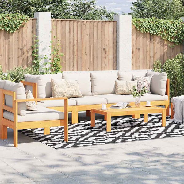 vidaXL Vanjski tepih ARAKIL bijelo-crni 190 x 290 cm PP