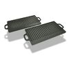vidaXL Grill Tava s Dva Lica 2 kom Lijevano Željezo 38x23 cm