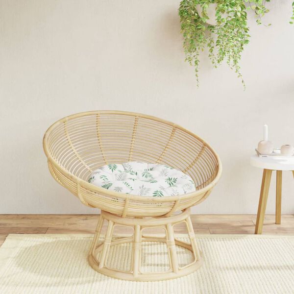 vidaXL Okrugli jastuk s uzorkom li&scaron;ća &Oslash; 60 x 11 cm od tkanine Oxford