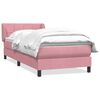 vidaXL Box Spring krevet s madracem ružičasti 100x220 cm bar&scaron;un