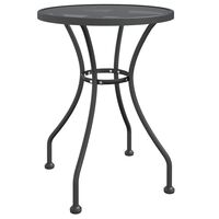 vidaXL Vrtni stol od ekspandirane metalne mreže Ø 60 x 72 cm antracit