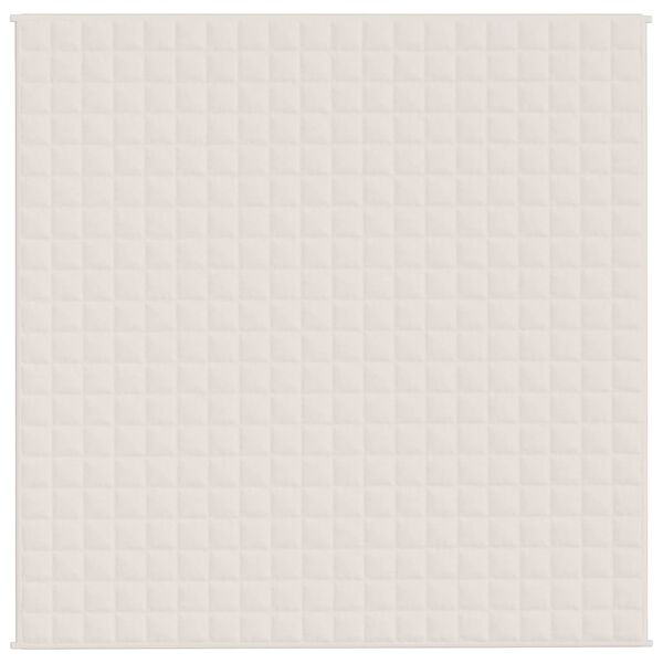 vidaXL Te&scaron;ka deka svijetla krem 200x200 cm 13 kg od tkanine