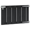 vidaXL Vrtna vrata 100 x 60 cm WPC i aluminij Crna