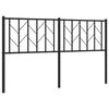 vidaXL Metalno zamjensko uzglavlje crno 150 cm