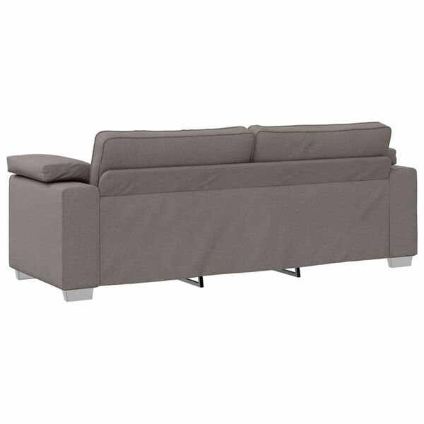 vidaXL Sofa Sivo-smeđa 219 x 77 x 82 cm tkanina
