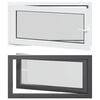 vidaXL Prozor za podrum RISOR 110 x 60 cm PVC i staklo Antracit