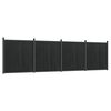 vidaXL Panel za ogradu sivi 699 x 186 cm WPC