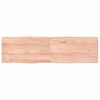 vidaXL Stolna ploča svjetlosmeđa 180x50x(2-4) cm obrađena hrastovina