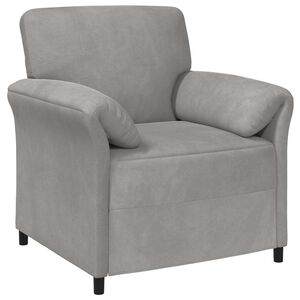vidaXL Jednosed Svjetlosiva 88 x 83 x 95 cm Bar&scaron;un