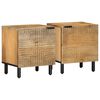 vidaXL Noćni ormarići 2 kom smeđi 40x33x46 cm Puno drvo Mango