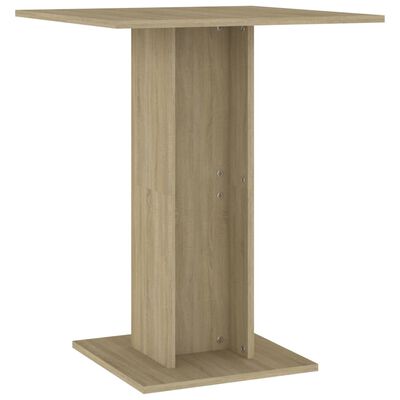 vidaXL Bistro stol boja hrasta sonome 60x60x75 cm konstruirano drvo