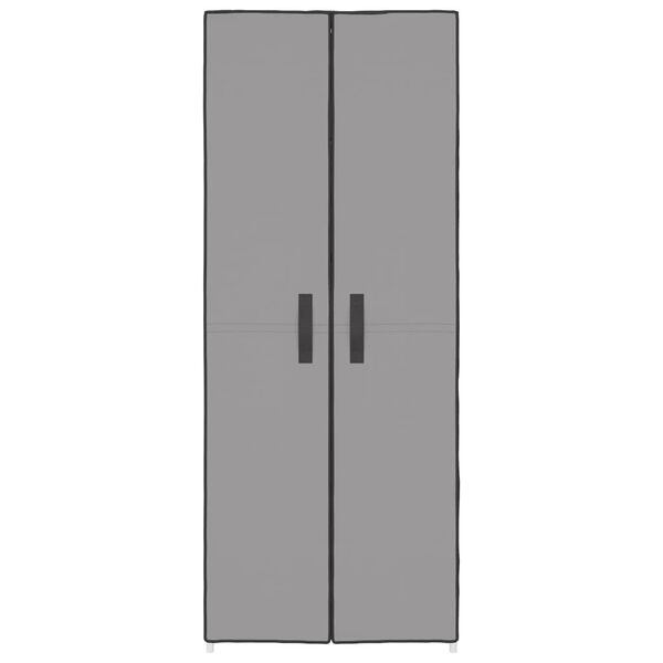 vidaXL Ormarić za cipele sivi 60 x 30 x 166 cm od tkanine