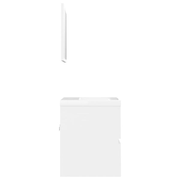 vidaXL Set kupaonskog namje&scaron;taja od iverice bijeli