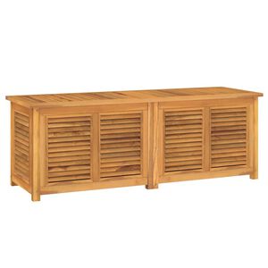 vidaXL Vrtna kutija za pohranu s vrećom 150x50x55 cm masivna tikovina