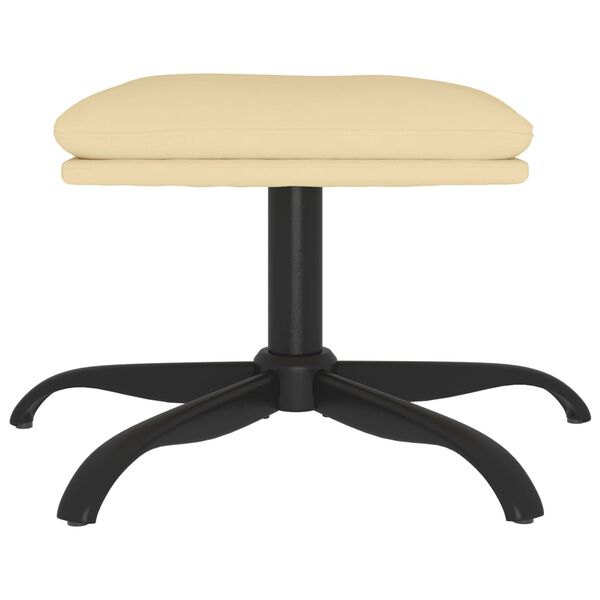 vidaXL Tabure krem bijeli 60x60x36 cm baršunasti