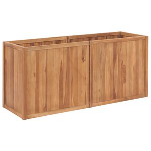vidaXL Vrtna posuda za sadnju 150 x 50 x 70 cm od masivne tikovine