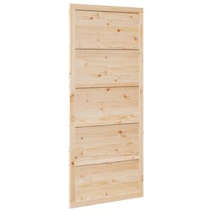 vidaXL Vrata staje 80 x 2,5 x 208 cm Masivna borovina Prirodna