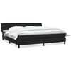 vidaXL Krevet s oprugama s madracima crni 200x220 cm bar&scaron;unasti