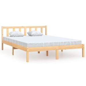 vidaXL Okvir kreveta od masivne borovine 140 x 200 cm