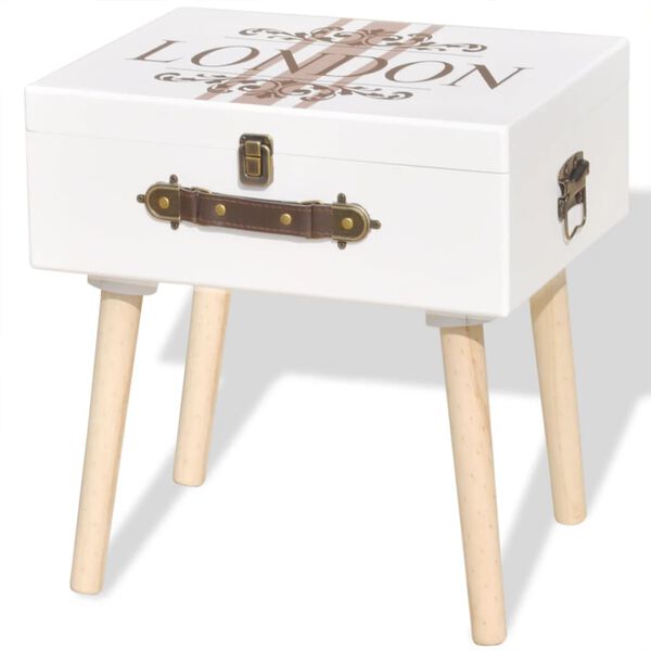 vidaXL Bočni ormarić 40 x 30 x 41,5 cm bijeli