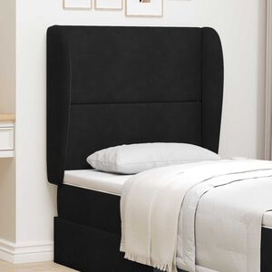 vidaXL U&scaron;i uzglavlja Crna 80 x 23 x 6 cm Bar&scaron;un