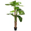 vidaXL Umjetno banana drvo Zelena 125 x 25 x 250 cm Tkanina i bambus
