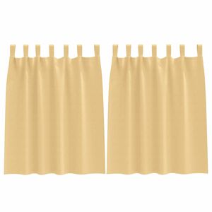vidaXL Zavjese za blackout s prstenovima 2 kom. Bež 140 x 140 cm