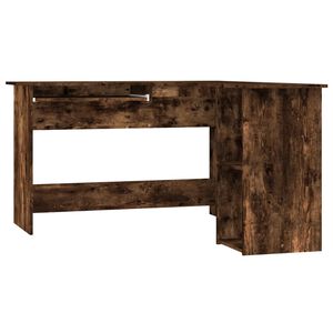 vidaXL Kutni radni stol boja hrasta 120x140x75 cm konstruirano drvo