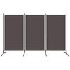 vidaXL Sobna pregrada s 3 panela antracit 260 x 180 cm