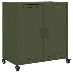 vidaXL Komoda maslinastozeleni 68x39x72 cm čelična