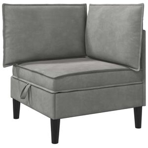 vidaXL Sofa s pohranom Svjetlosiva Bar&scaron;un