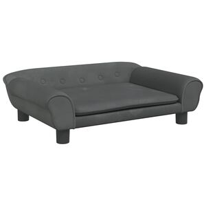 vidaXL Krevet za pse tamnosivi 70 x 48 x 22 cm bar&scaron;unasti