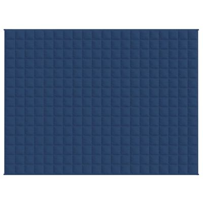 vidaXL Teška deka plava 150x200 cm 11 kg od tkanine