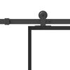 vidaXL Klizna vrata s priborom 76 x 205 cm od ESG stakla i aluminija