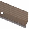 vidaXL Rubnjaci za stepenice L-oblika 5 kom aluminijski 100 cm smeđi