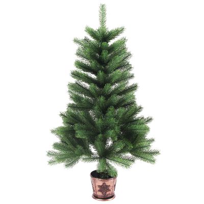 vidaXL Umjetno božićno drvce s realističnim iglicama 65 cm zeleno