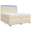 vidaXL Boxspring krevet s madracem Krem 140 x 200 cm Tkanina