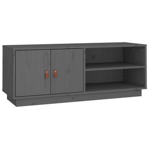 vidaXL TV ormarić sivi 105 x 34 x 40 cm od masivne borovine