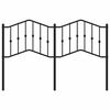 vidaXL Metalno uzglavlje crno 150 cm