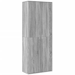 vidaXL Visoka komoda siva sonome 70x35x180 cm od konstruiranog drva